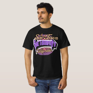 Typografie van Sac Town Sacramento T-shirt