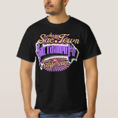 Typografie van Sac Town Sacramento T-shirt (Voorkant)