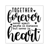 Typografie van Samen Voor Altijd Rubberstempel (Afrduk)