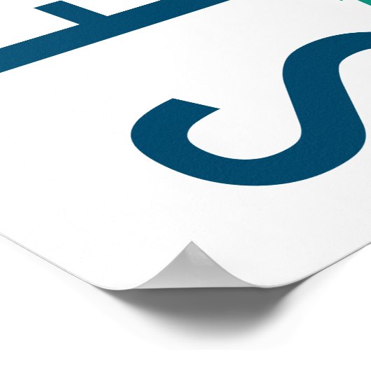 Typografie van Seattle Buren Poster (Hoek)