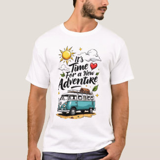 Typografie van trendy adventure-citaten t-shirt