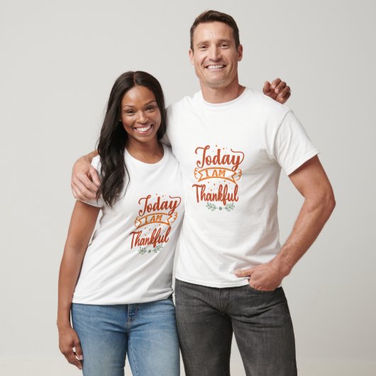 Typografie 'Vandaag Ben Ik Dankbaar' T-shirt (Unisex)