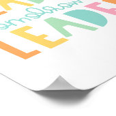 Typografie 'Vandaag een lezer morgen een leider' Poster (Hoek)