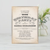  TYPOGRAFIE VERJAARDAG UITNODIGINGEN (Staand voorkant)