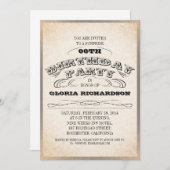  TYPOGRAFIE VERJAARDAG UITNODIGINGEN (Voorkant / Achterkant)