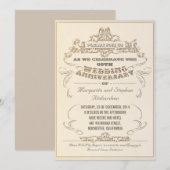  typografie verouderde verjaardagsuitnodigingen kaart (Voorkant / Achterkant)