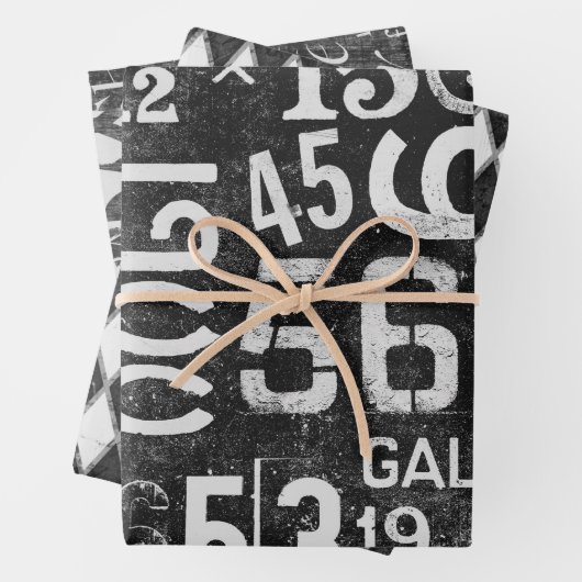  Typografie Verpakkingspapier voor ontkoppeling Inpakpapier Vel (In situ)