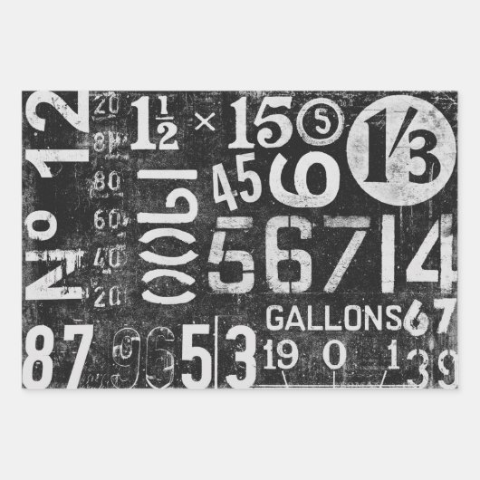  Typografie Verpakkingspapier voor ontkoppeling Inpakpapier Vel (Voorkant)