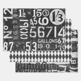 Typografie Verpakkingspapier voor ontkoppeling Inpakpapier Vel