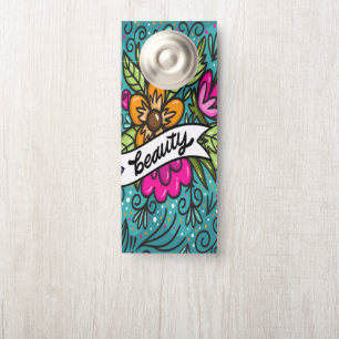 Typografie, Vintage Stijl, Retro Sfeer, Waterverf, Deurhanger