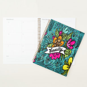 Typografie, Vintage Stijl, Retro Sfeer, Waterverf, Planner