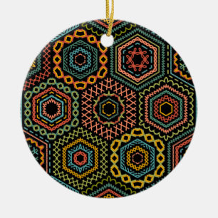 Typografie, Vintage Stijl, Retro Vibe, Waterverf, Keramisch Ornament