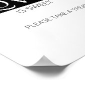 Typografie Vlinder Liefde is zoet neem een traktat Poster (Hoek)