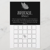 Typografie Vlinder vrijgezellenfeest bingogame (Voorkant)