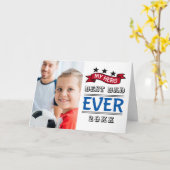 Typografie voor beste vader ooit vaderdag kaart (Gele Bloem)