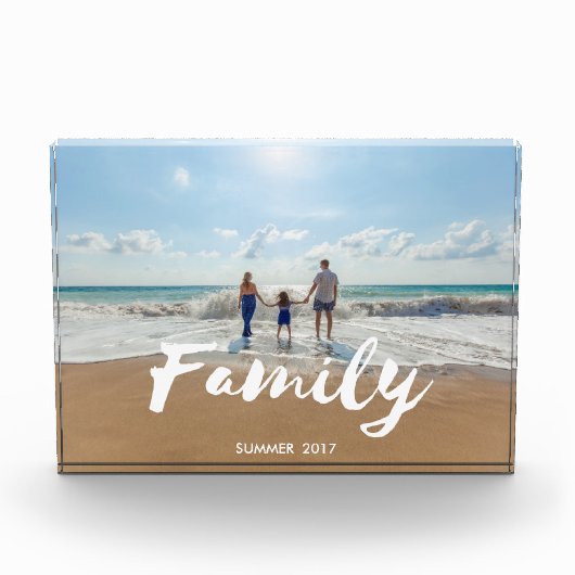 Typografie voor familiepenselen fotoblokken (Voorkant)