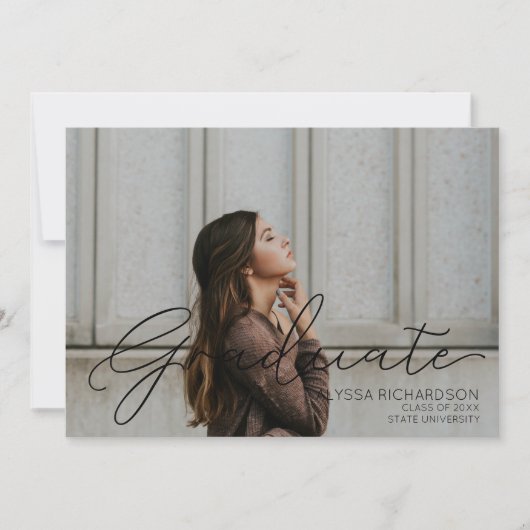 Typografie voor foto- en zwarte handschriftenfotog kaart (Voorkant)