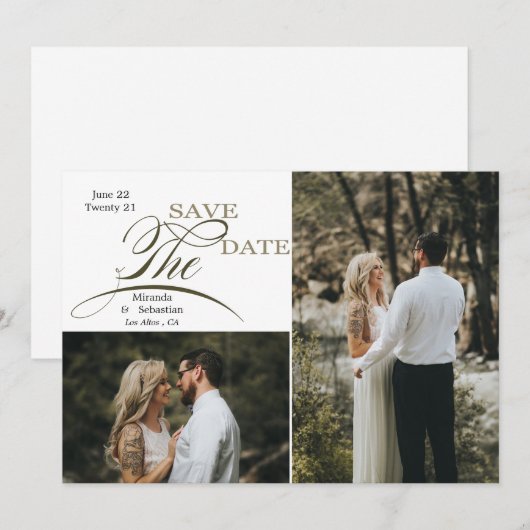 Typografie voor games 2 Foto Save The Date (Voorkant / Achterkant)