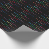 Typografie voor gymnastiek — Verpakkingspapier Cadeaupapier (Hoek)