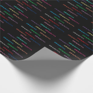 Typografie voor gymnastiek — Verpakkingspapier Cadeaupapier