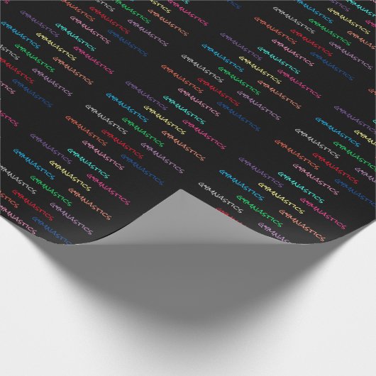 Typografie voor gymnastiek — Verpakkingspapier Cadeaupapier (Hoek)