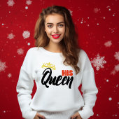 Typografie voor haar koning jubileum trui