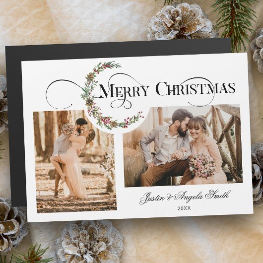 Typografie voor heerlijk en vrolijk kerstfeest Mul