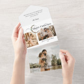 Typografie voor heerlijk en vrolijk kerstfeest Mul All In One Uitnodiging (Afscheurbaar)