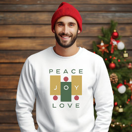 Typografie voor kerstkleurrijke vreugde trui