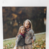 Typografie voor liefde, vreugde en vrede Pastel Fl Drieluik Wenskaart (Binnenzijde eerst)