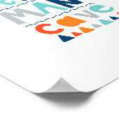 Typografie voor 'Little Man Cave' voor jongens als Poster (Hoek)