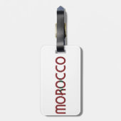 Typografie voor Marokkaanse vlag Bagagelabel (Achterkant verticaal)