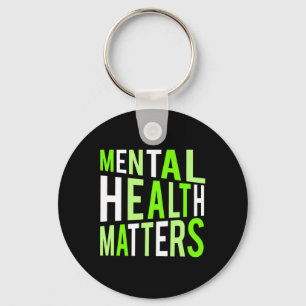 Typografie voor mentale gezondheidsproblemen voor  sleutelhanger