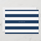 Typografie voor moderne blauwe en witte oude datum save the date (Achterkant)