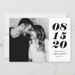 Typografie voor moderne zwarte en witte oude dag f save the date