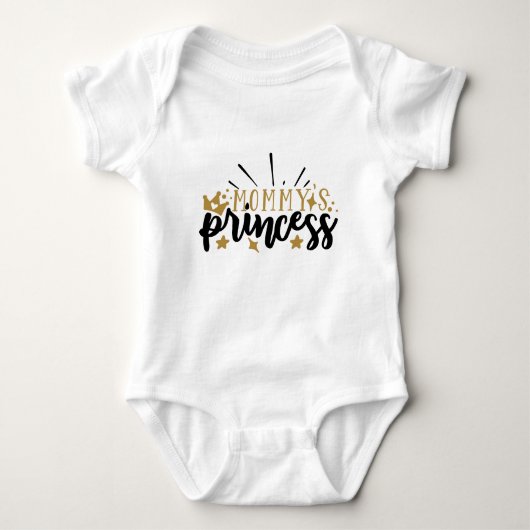 Typografie voor Moeders Prinses Romper (Voorkant)