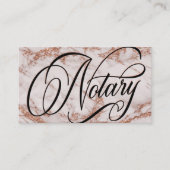 Typografie voor notaris Roos Gold Marble Visitekaartje (Voorkant)