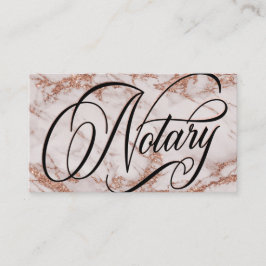 Typografie voor notaris Roos Gold Marble Visitekaartje