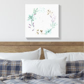 Typografie voor warme katoenkatoen - Eenvoudig lev Canvas Afdruk (Insitu (Slaapkamer))