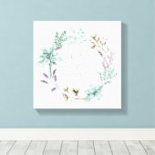 Typografie voor warme katoenkatoen - Eenvoudig lev Canvas Afdruk (Insitu (Houten vloer))