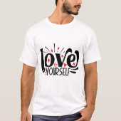 Typografie voor welzijn t-shirt (Voorkant)