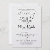 Typografie voor zwart-witkalligrafie kaart (Voorkant)