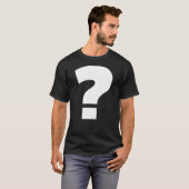 Typografie vraagteken t-shirt (Voorkant volledig)