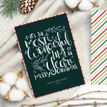 Typografie Vrolijk Kerstfeest Familie Feestdagenkaart<br><div class="desc">Typografie Vrolijk Kerstfeest Familie Vakantie Kaart</div>