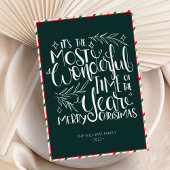  Typografie Vrolijk Kerstfeest Familie Feestdagenkaart