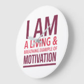 Typografie Wandklok (Hoek)