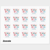 Typografie Wat Leuk Kerst Retouradres Label (Vel)