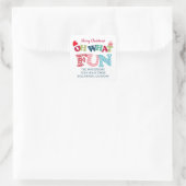 Typografie Wat Leuk Kerst Retouradres Label (Tas)
