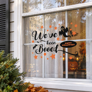 Typografie We Zijn Uitgejouwd Gelukkig Halloween G Raamsticker