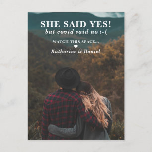 Typografie Weddenschap Uitstel sparen de Datum Aankondigingskaart